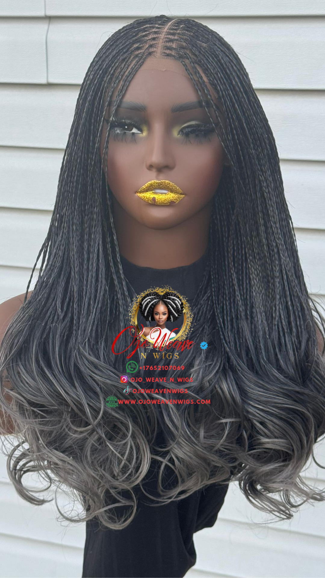 Ready-to-Ship French Curls: Grey Ombre Edition