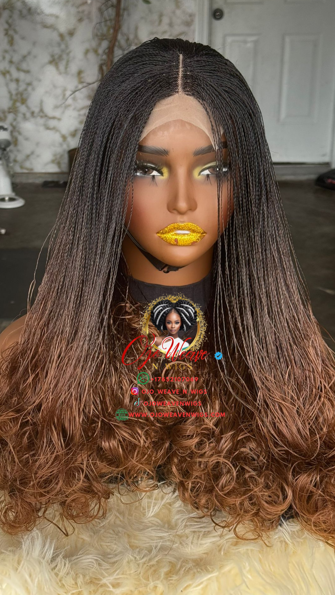 Amena Micro Twist Wig - Color 1B/30