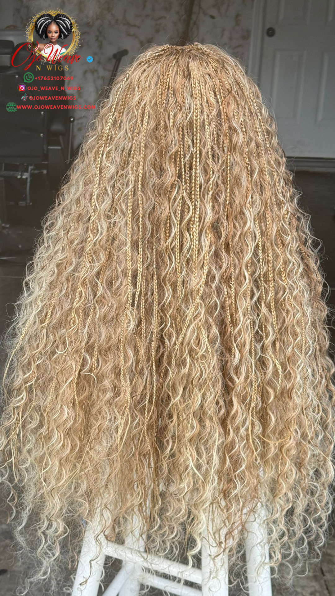 24-inch Boho Closure | 27/613 Honey Blonde Wavy Human Hair Lace Closure, Ready to Ship