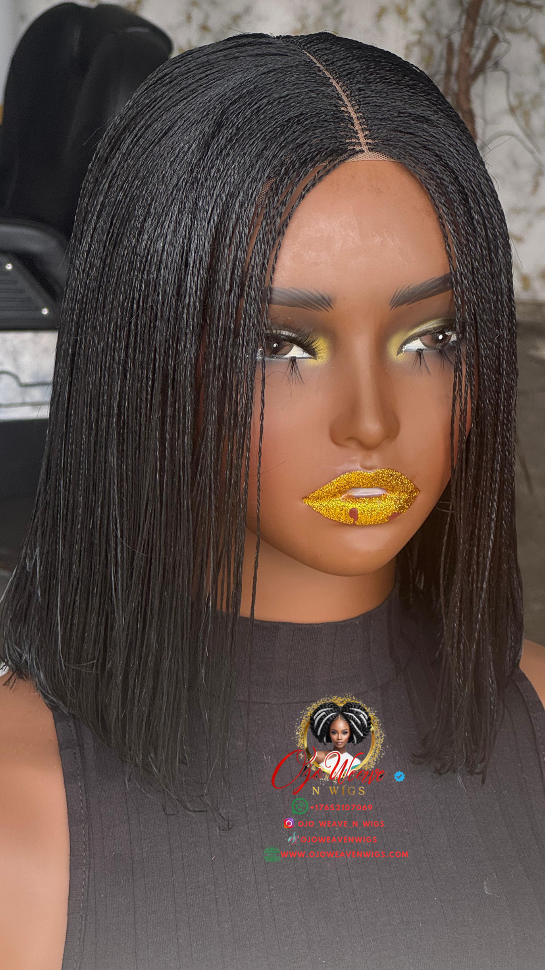 Laiyah Unit Wig: Ready-to-Ship Classic Black Bob