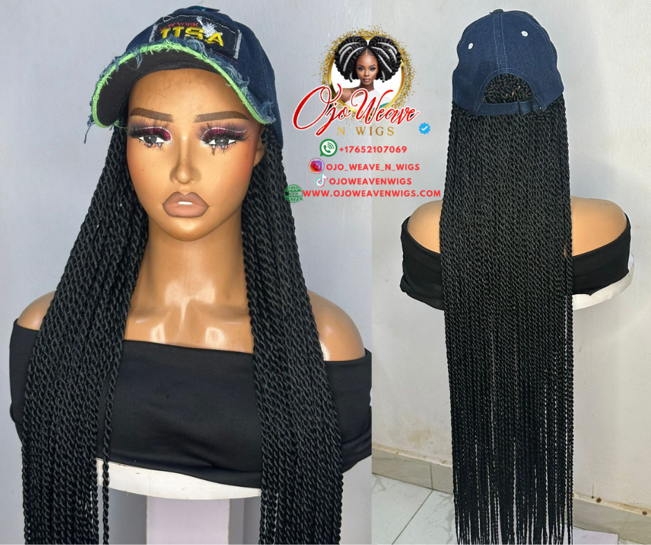 Summer Cap with Twist Wig Made to Order