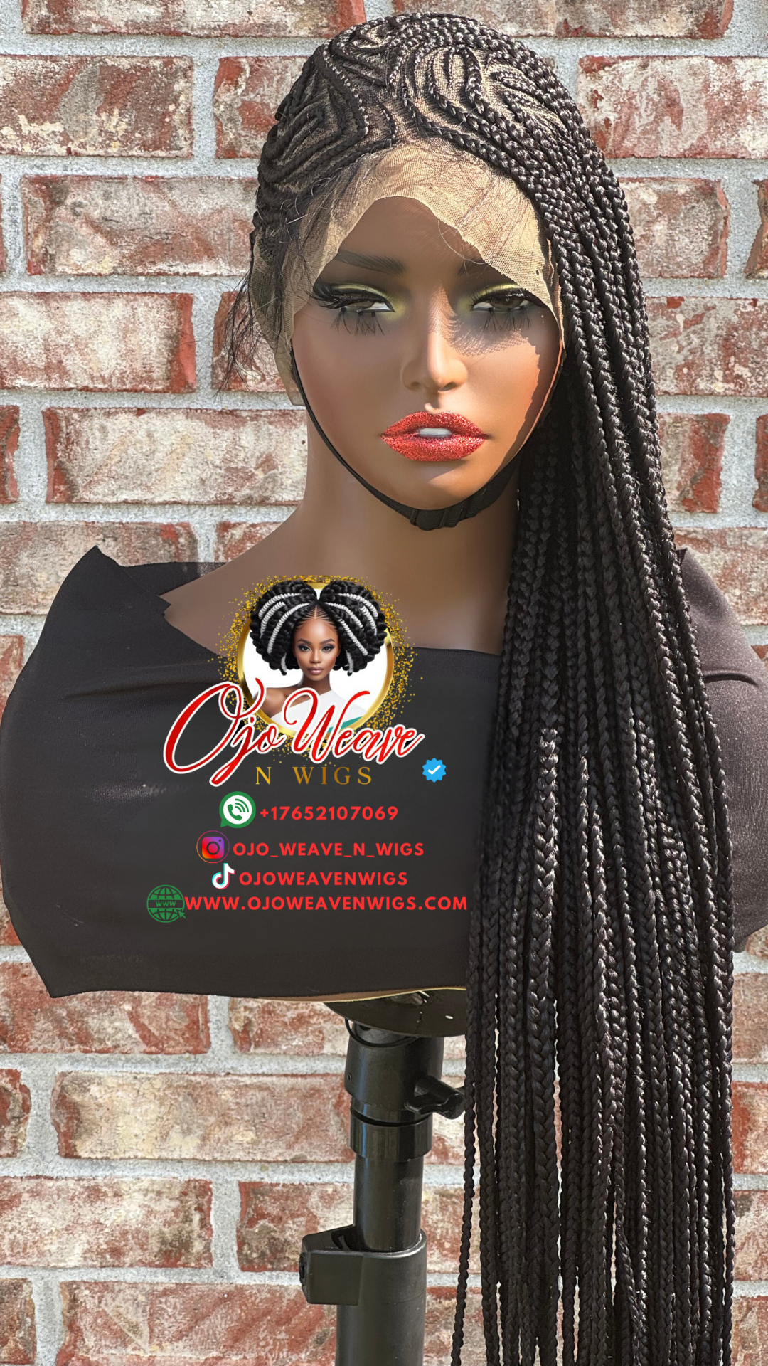 Natasha with Lemonade Braid Full Lace Wig Ready to Ship