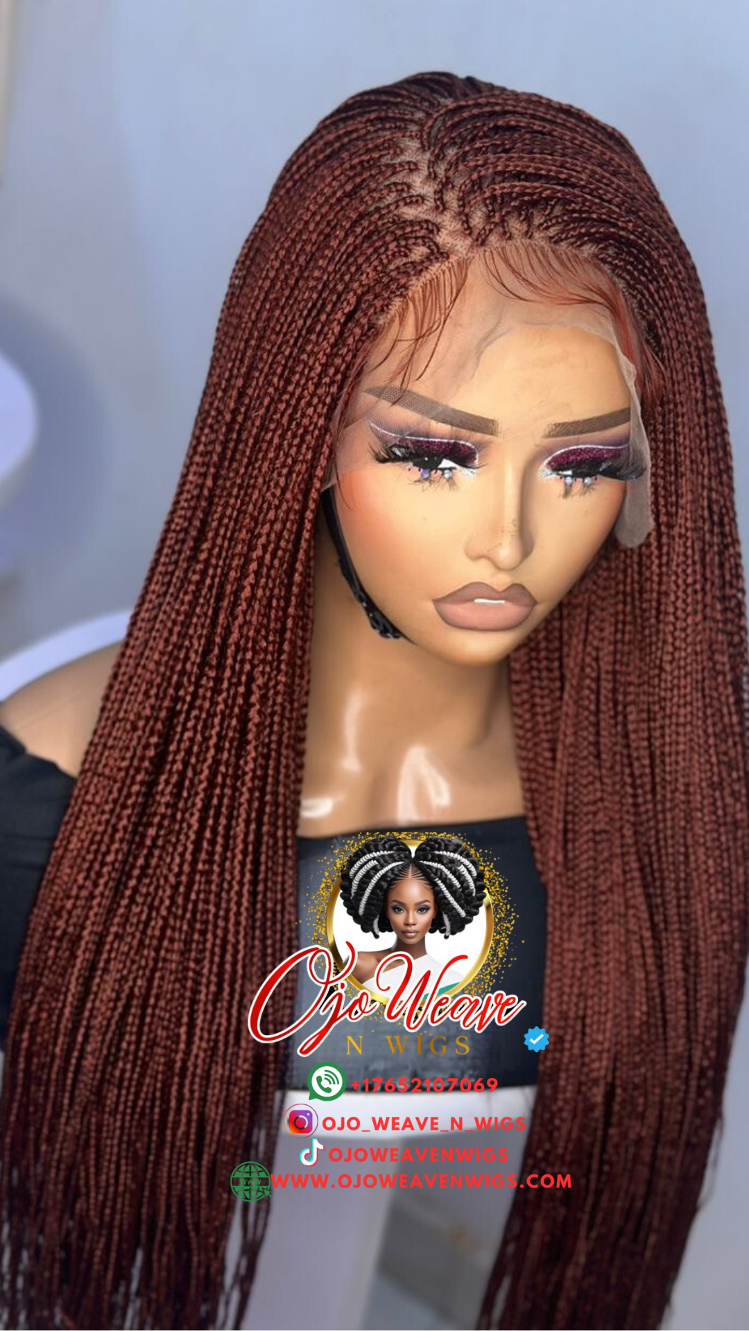 Sara Unit Micro Braided Box Braid Wig Pre Order