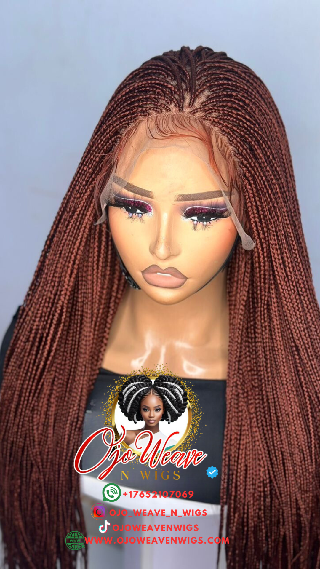 Sara Unit Micro Braided Box Braid Wig Pre Order