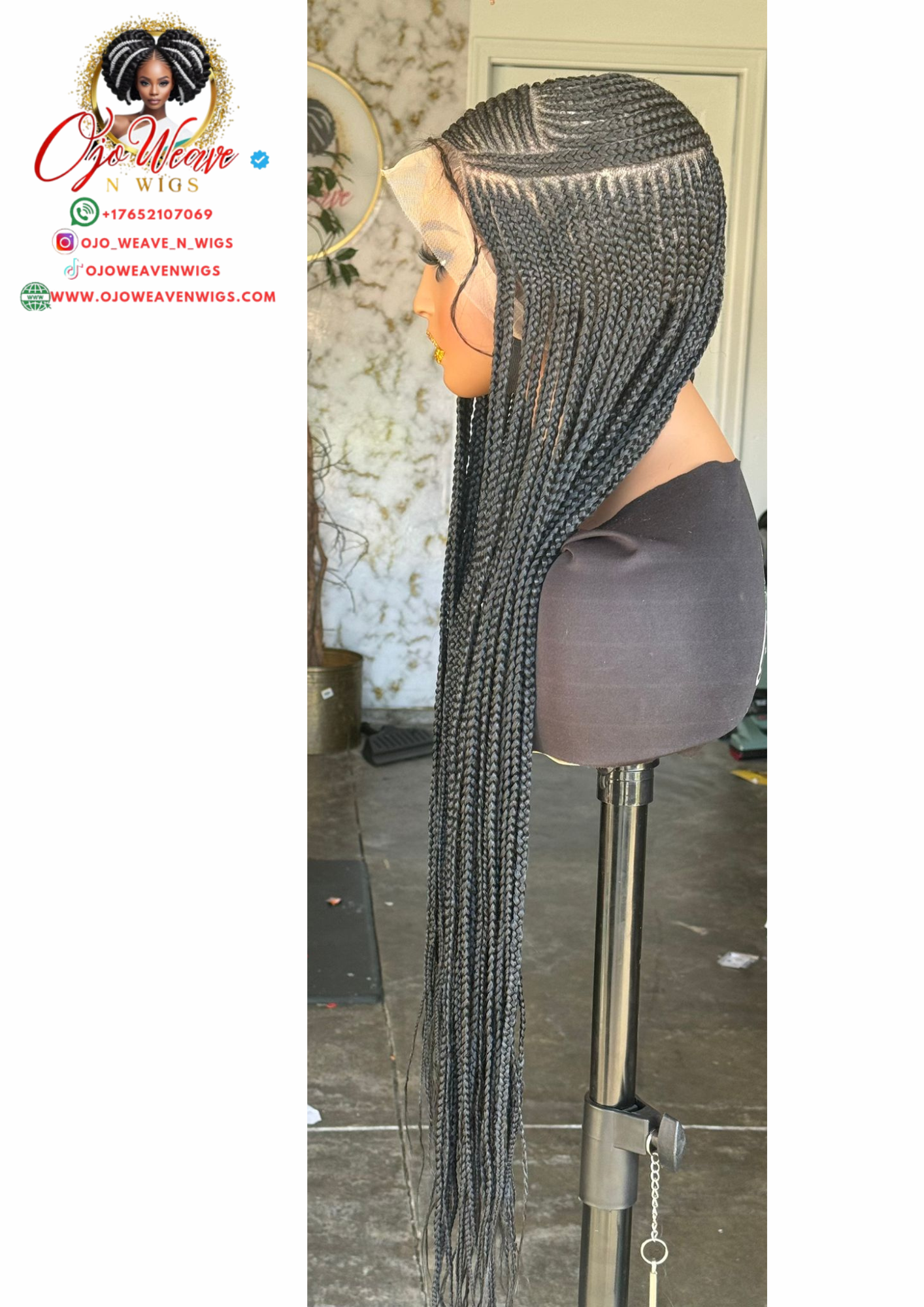 Zatani Unit Full Lace Wig Color Black 28/30 inch Ready to Ship