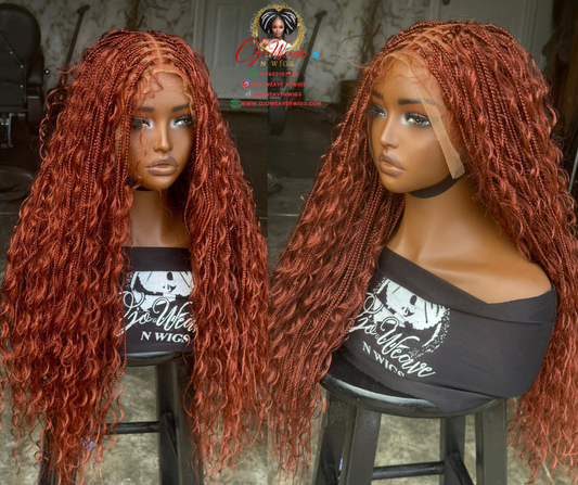 Boho Ginger Ready-to-Ship 24" Frontal Wig Ready to Ship