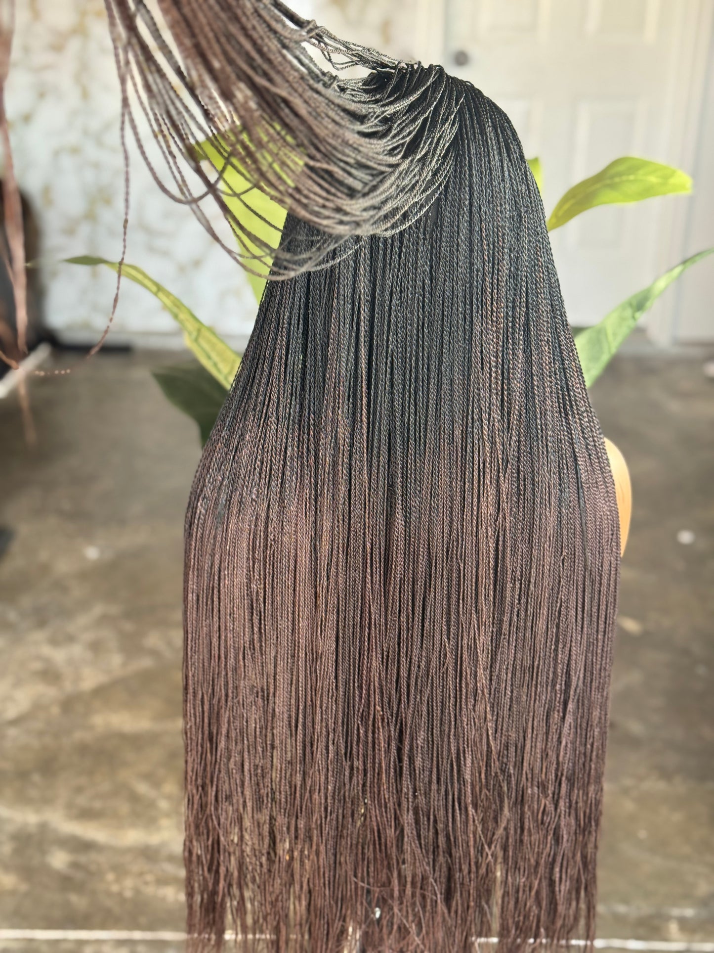 2-Tone Full Lace Micro Twist Wig – 28/30 Inches | preoder