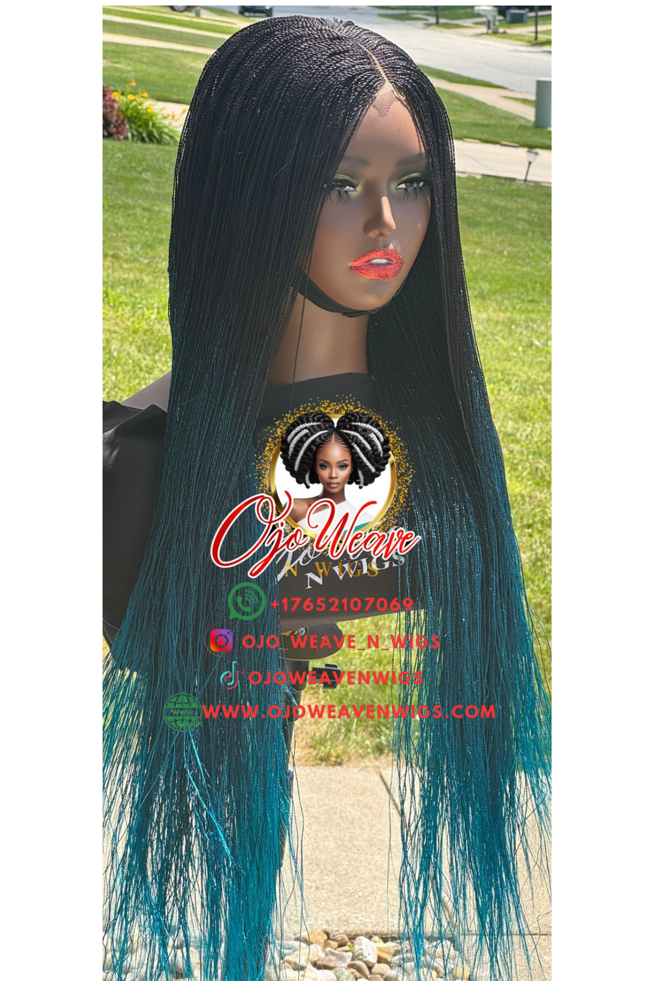 Esther Unit Color 1/Green with Knotless Braid: Pre Order