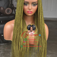 Bianca Unit Wig Army Green Made to Order