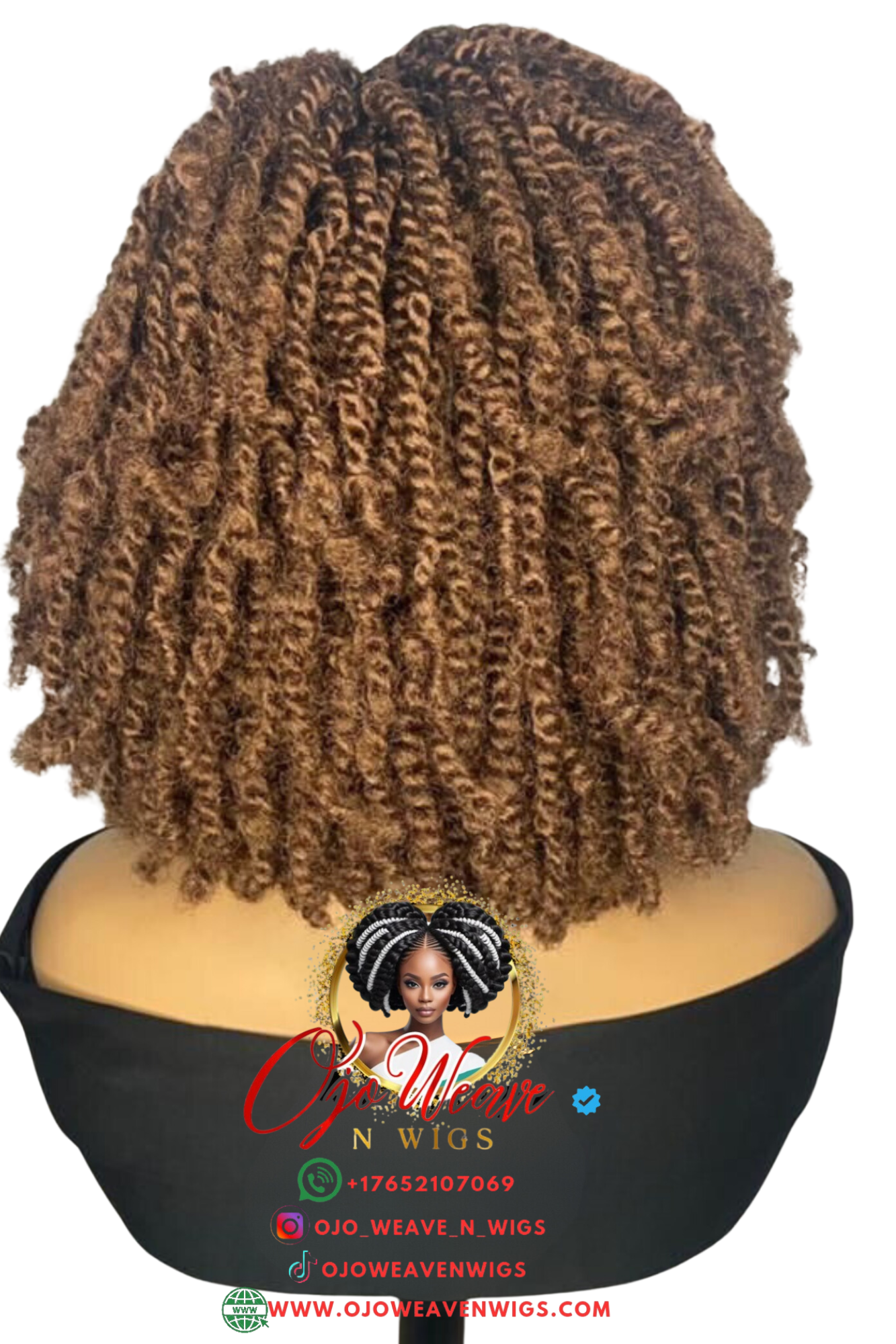 Kinky Twist Braided Wig Made to Order