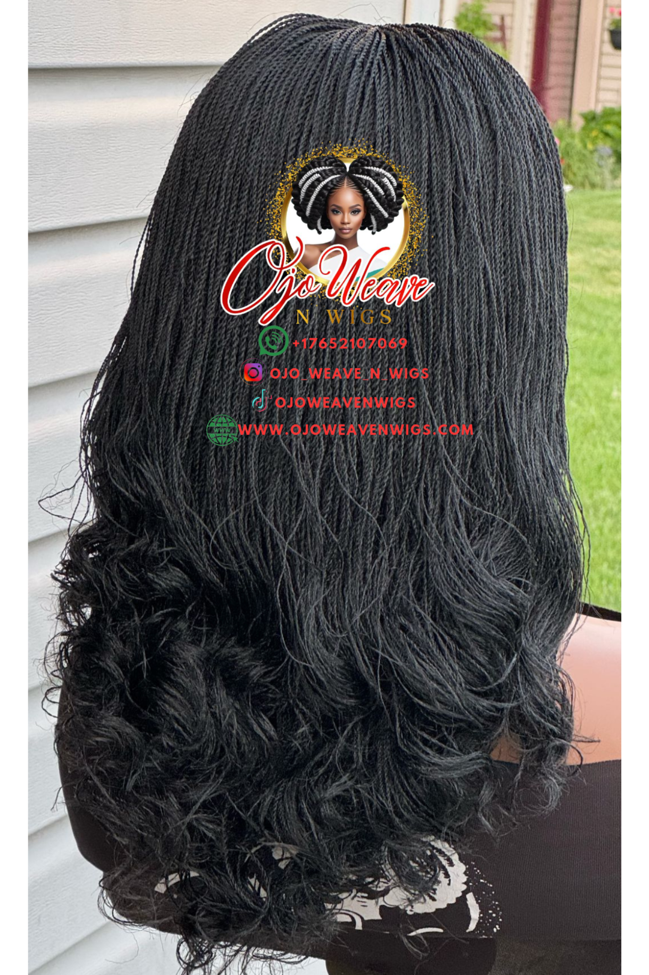 Lady B Unit with Micro Curls Ready to Ship