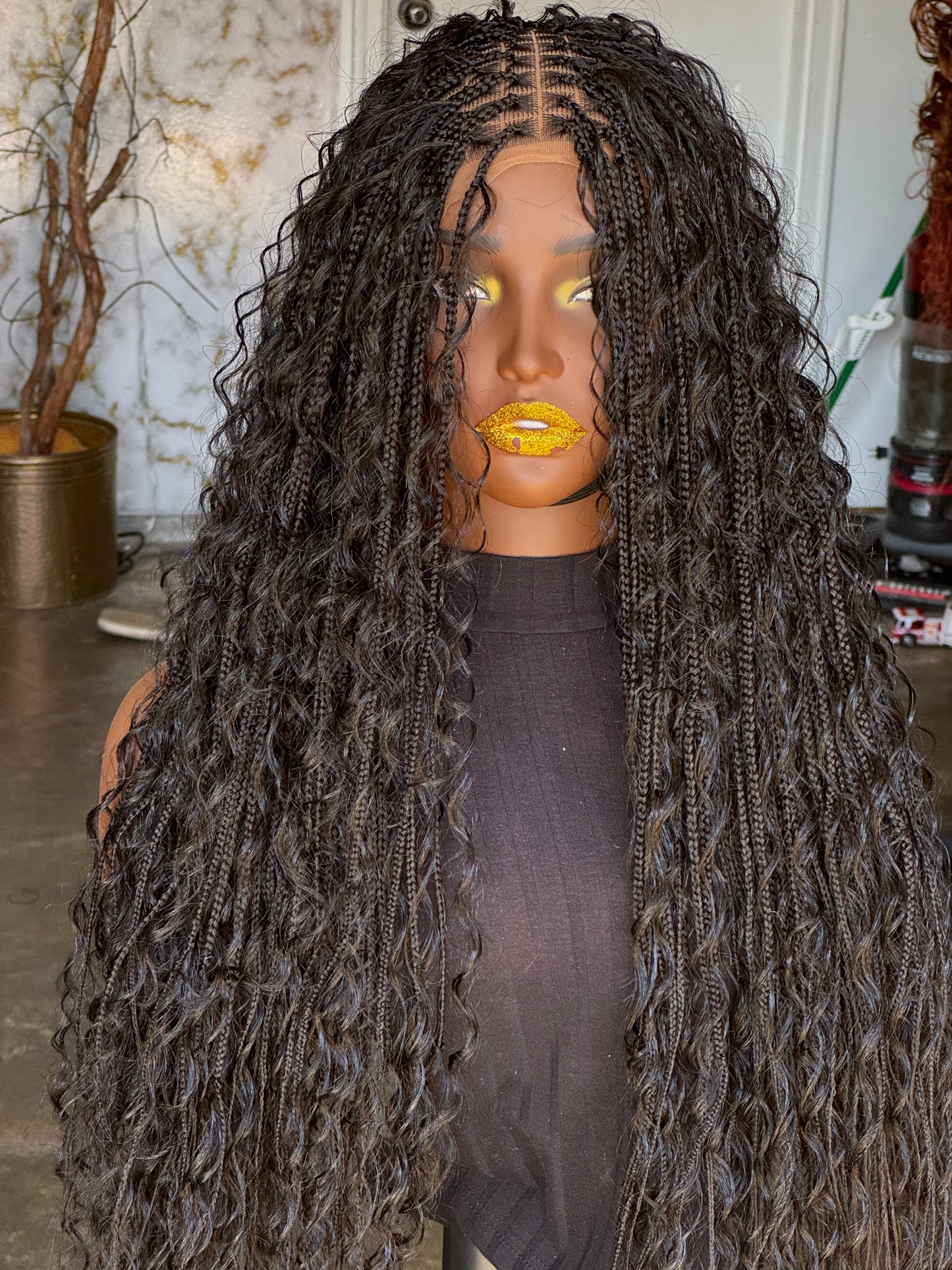 Frontal Boho Wig | 24-Inch Ready-to-Ship Boho Style | Color 1B