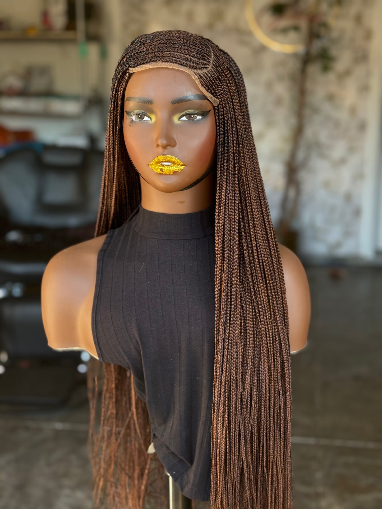 Gold Unit Wig | Made to Order 26-28 Inch Closure Wig