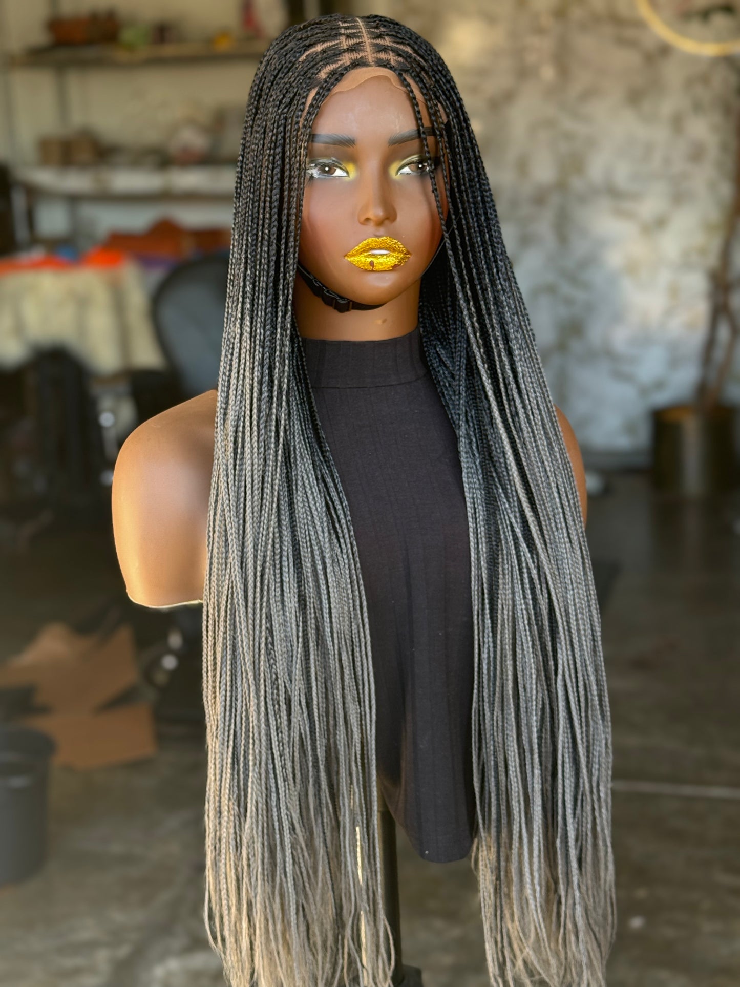 Bone Straight Glueless Wig | Natural Lace Closure | 26-28 Inch Ready to Ship