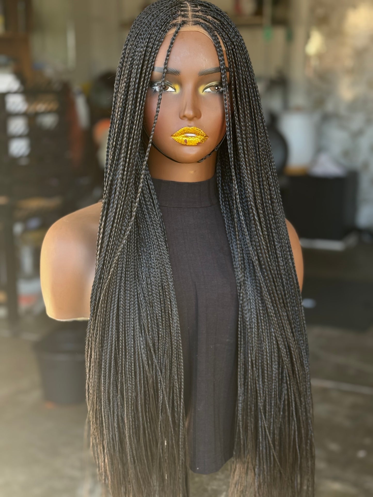Bone Straight Glueless Wig | Ready-to-Ship Closure Unit
