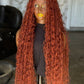 Full Lace Boho Wig | 35-Inch Ready-to-Ship | Stunning Burgundy