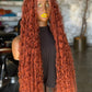 Full Lace Boho Wig | 35-Inch Ready-to-Ship | Stunning Burgundy