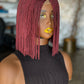 Cool Burgundy Bob Wig | 10-Inch Ready-to-Ship Glueless Closure
