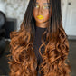 Layers Spiral Curl Wig | 28/30 Inch Ready to Ship | Mixed Color Closure