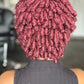 Timini Kinky Wig: Burgundy mix with Black Glueless Closure Ready to Ship