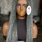 Bianca Salt & Pepper Wig | 18/20 Inch Ready to Ship Closure Unit
