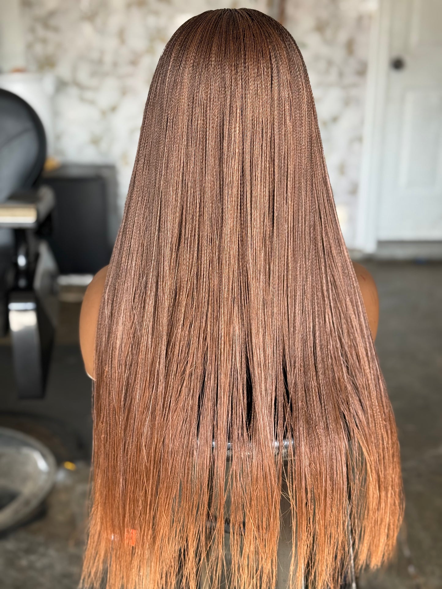 Super Tiny Braided Micro Closure Wig | Bone Straight | Ready to Ship