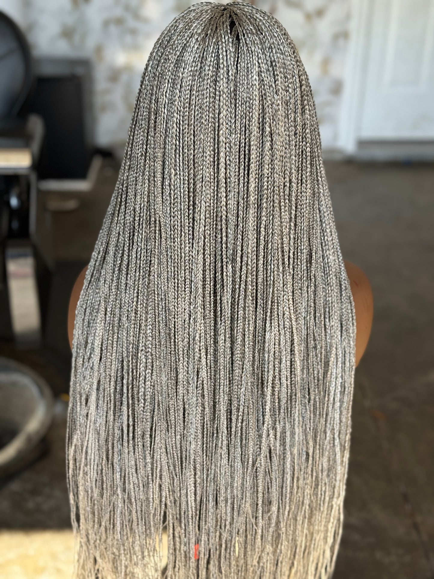 Ready-to-Ship Salt & Pepper Closure Wig: 26" Glueless Unit | Color 30/33 Mix