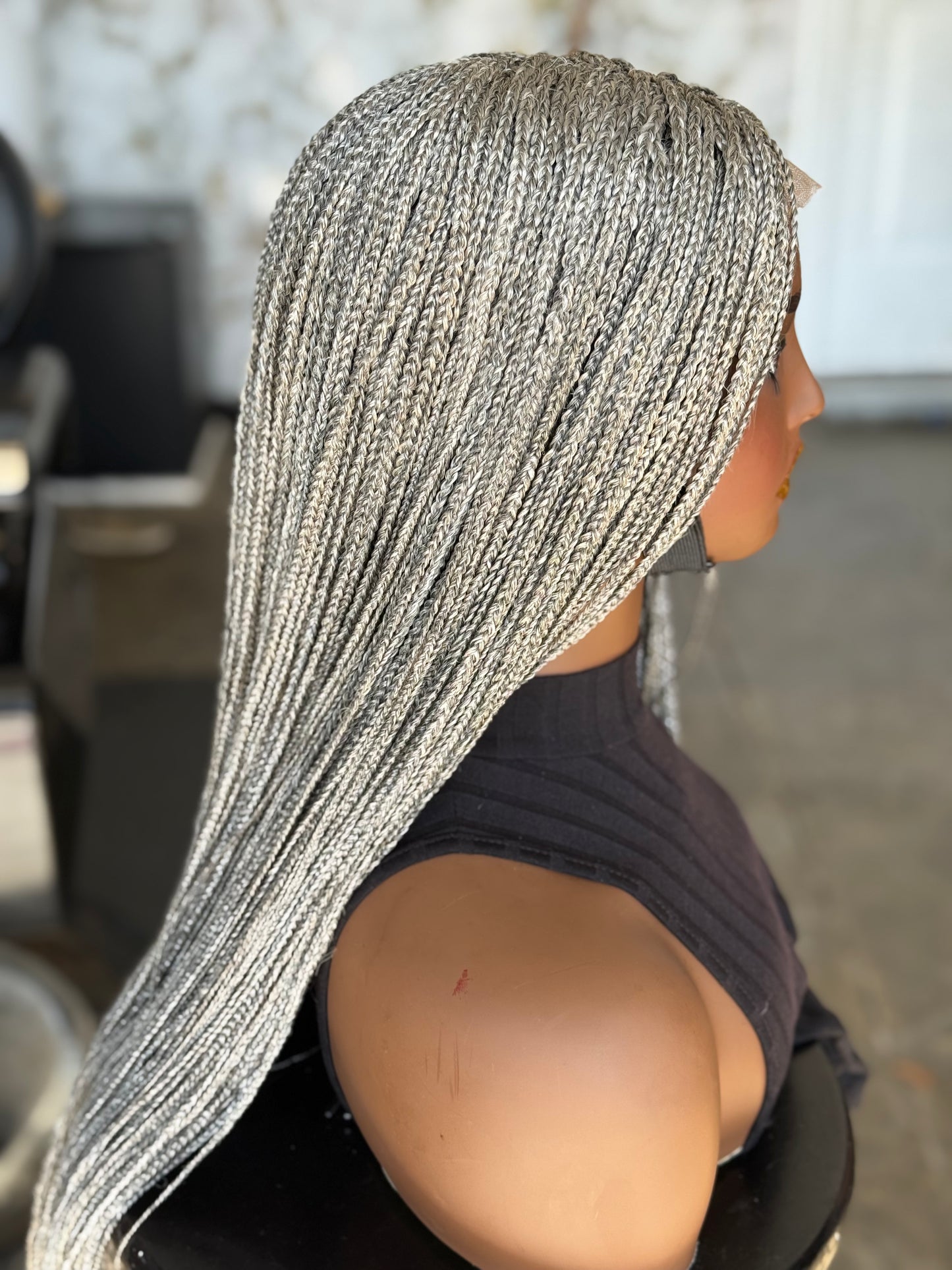 Ready-to-Ship Salt & Pepper Closure Wig: 26" Glueless Unit | Color 30/33 Mix