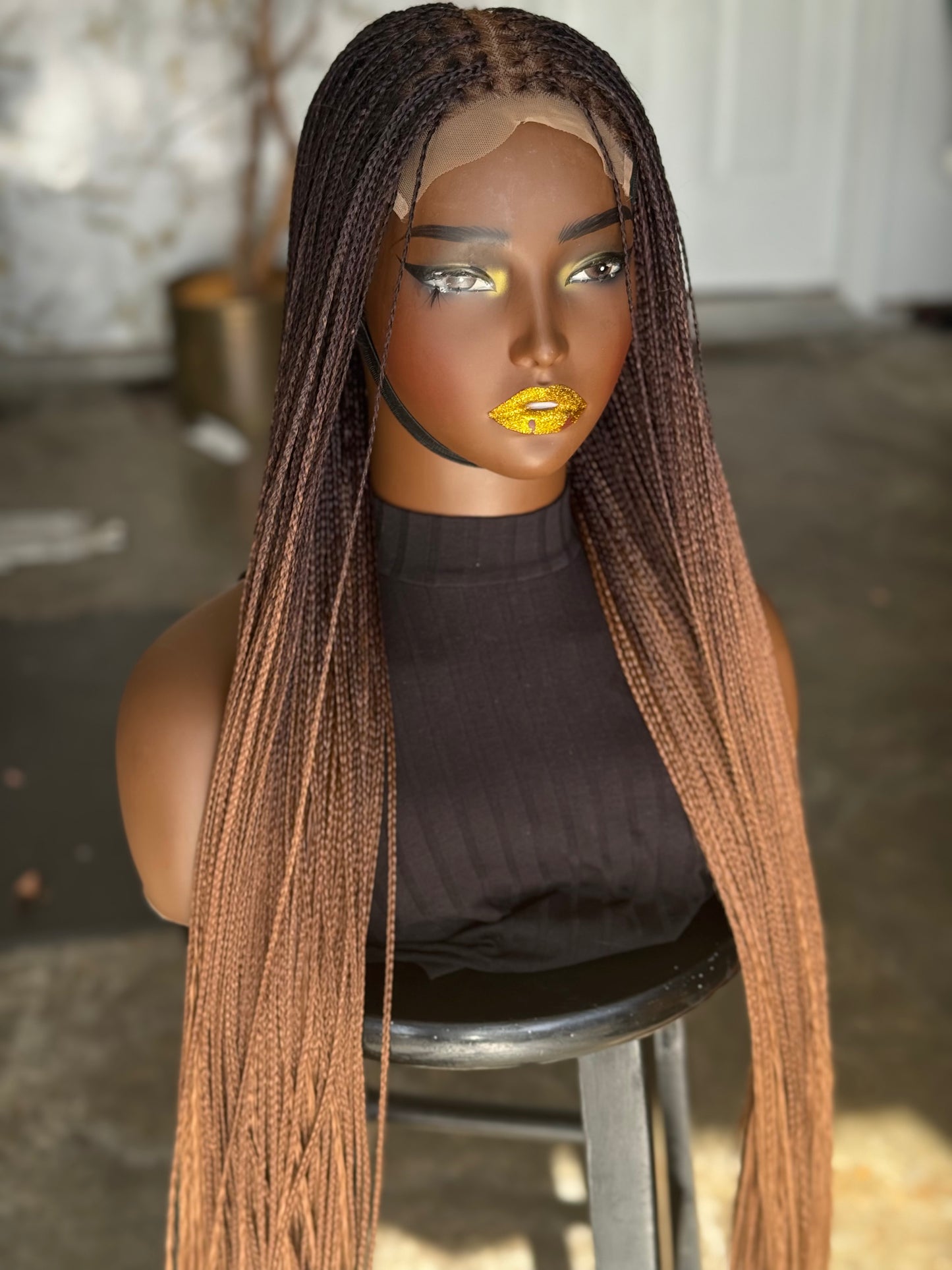 Ready-to-Ship Sisi Wig: 28-30" Bone Straight Human Hair Closure