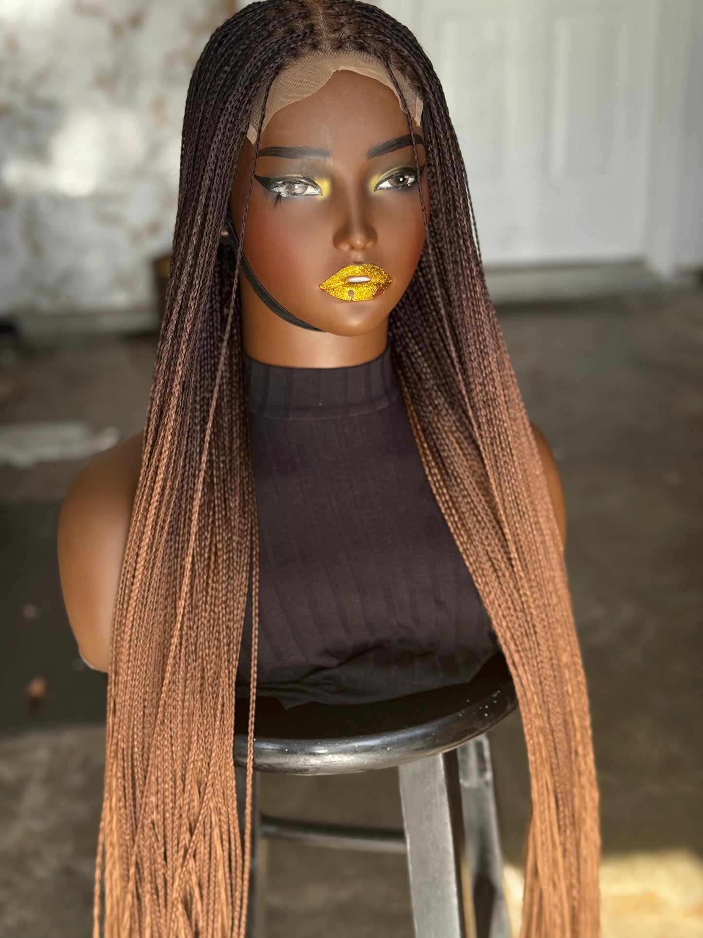 Ready-to-Ship Sisi Wig: 28-30" Bone Straight Human Hair Closure