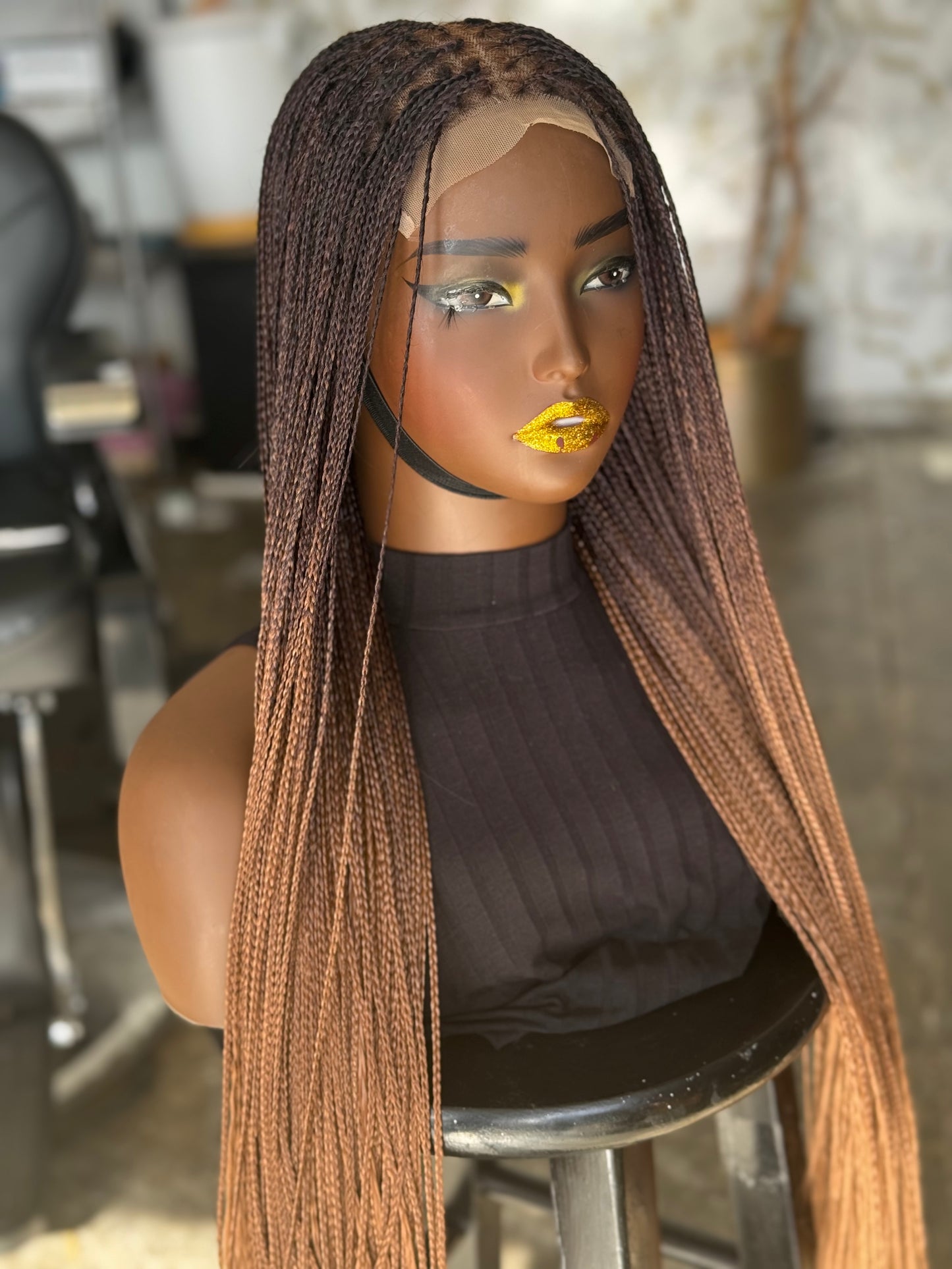 Ready-to-Ship Sisi Wig: 28-30" Bone Straight Human Hair Closure