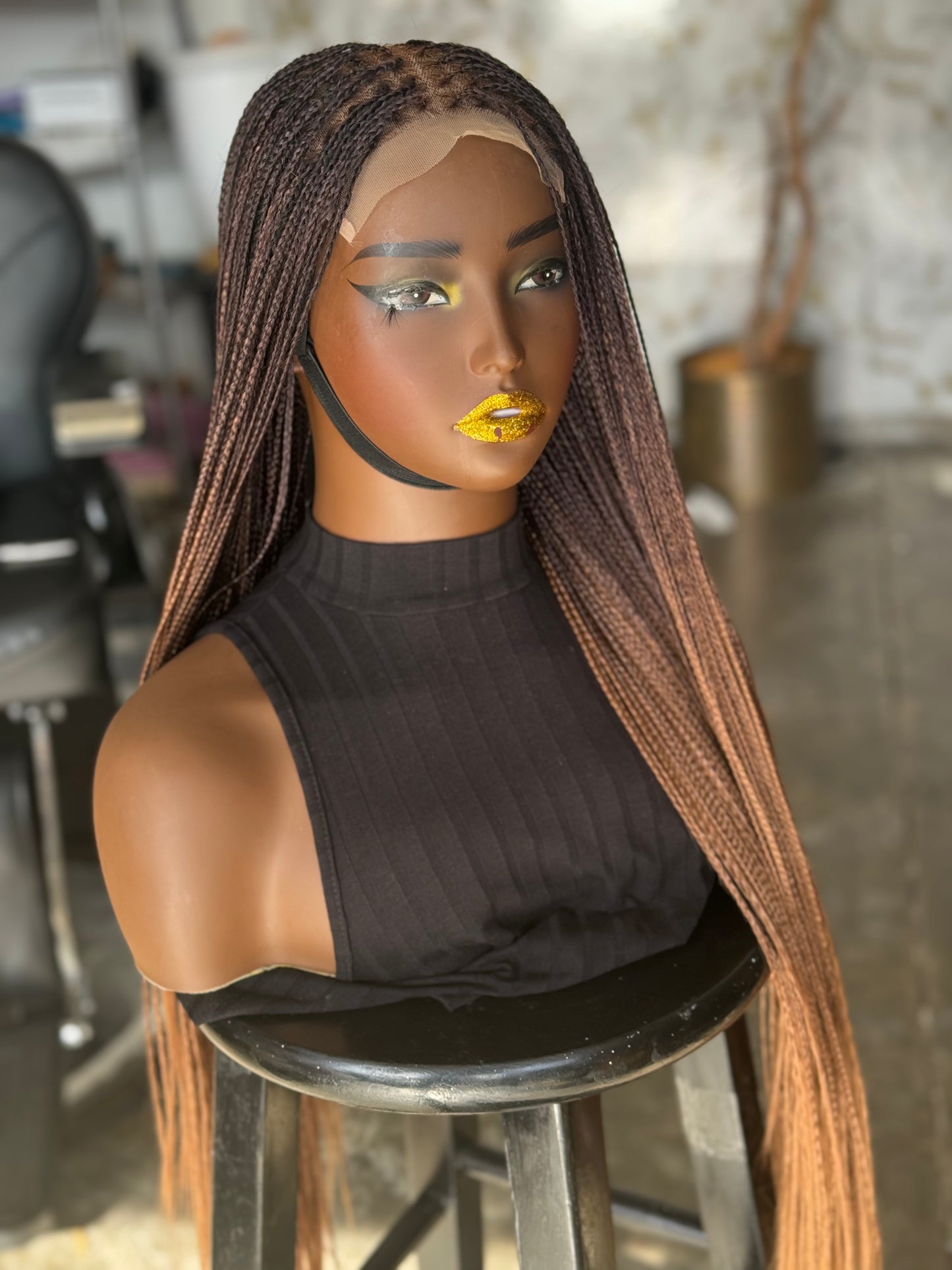 Ready-to-Ship Sisi Wig: 28-30" Bone Straight Human Hair Closure