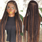 Full Lace Unit: Extra Long 28" Cornrows | color 30/33 made to order