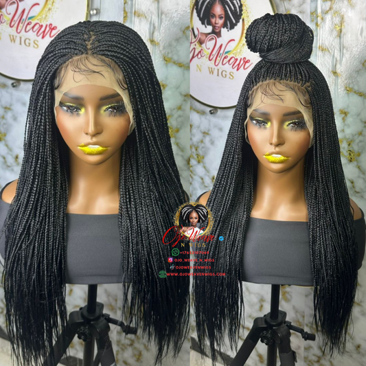 Sara Unit: Ready-to-Ship 13x6 Micro Braid Wig - 20-22 Inch