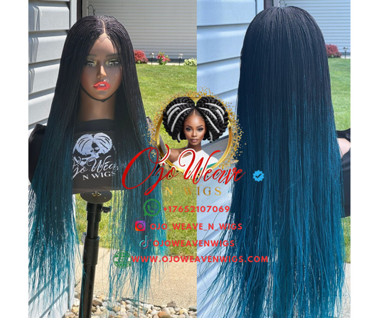 Esther Unit Color 1/Green with Knotless Braid: Pre Order