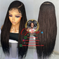 Gold Unit Closure Glueless Wig Ready to Ship