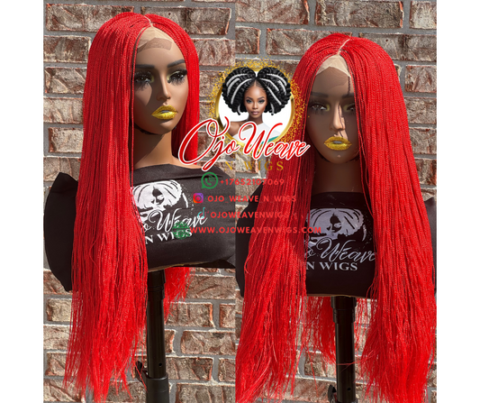Esther Red 30 Inches Closure Glueless Wig Ready to Ship