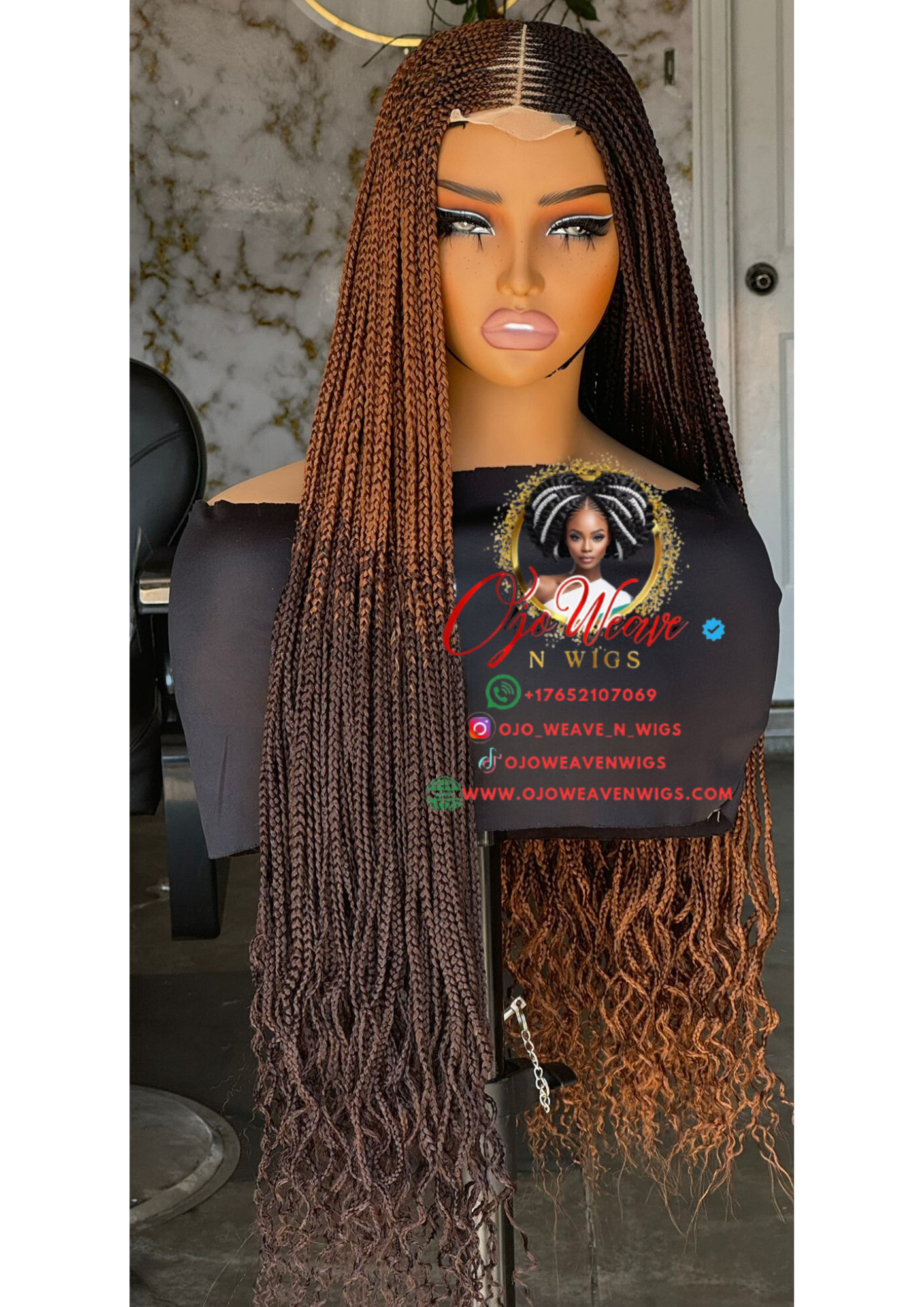 Bianca Curly Tip Color 30/35 Glueless Wig: Pre Order