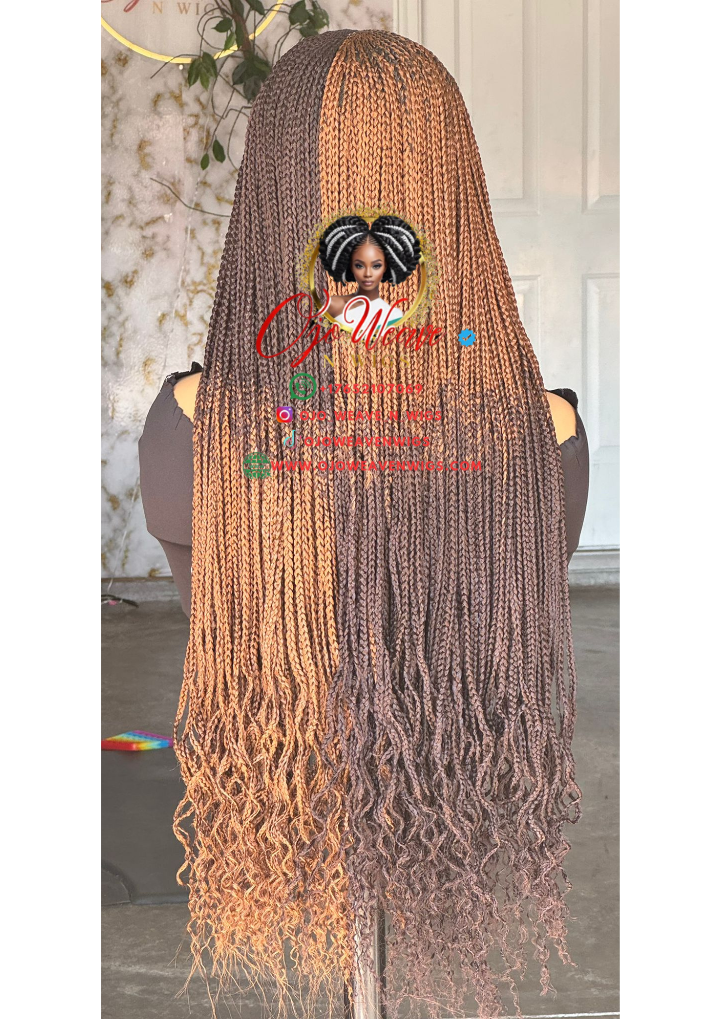 Bianca Curly Tip Color 30/35 Glueless Wig: Pre Order