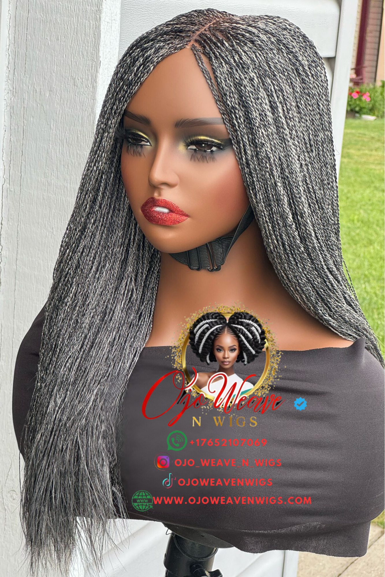 Esther Short Salt N Pepper with Micro Twist available in 26inch