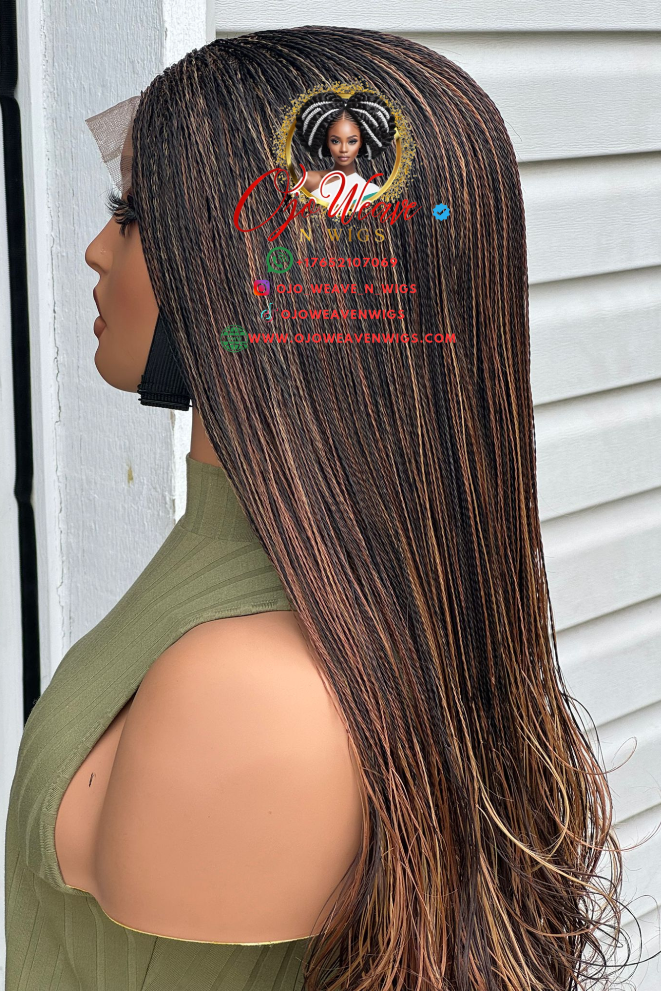 Amena with Micro Braid Color 33/30 Made to Order