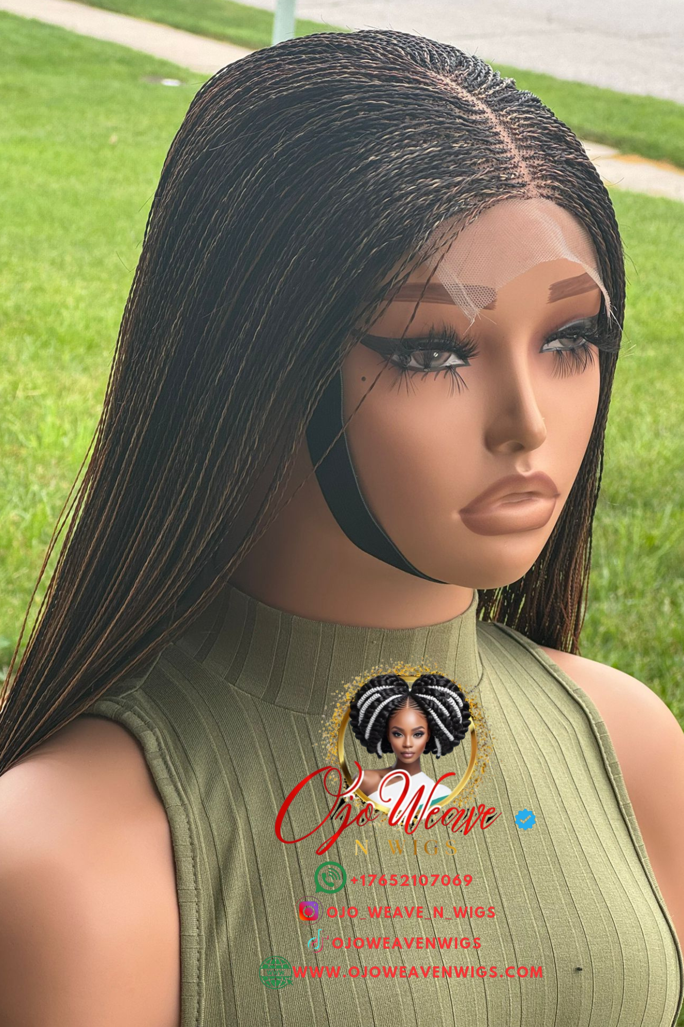 Amena with Micro Braid Color 33/30 Made to Order