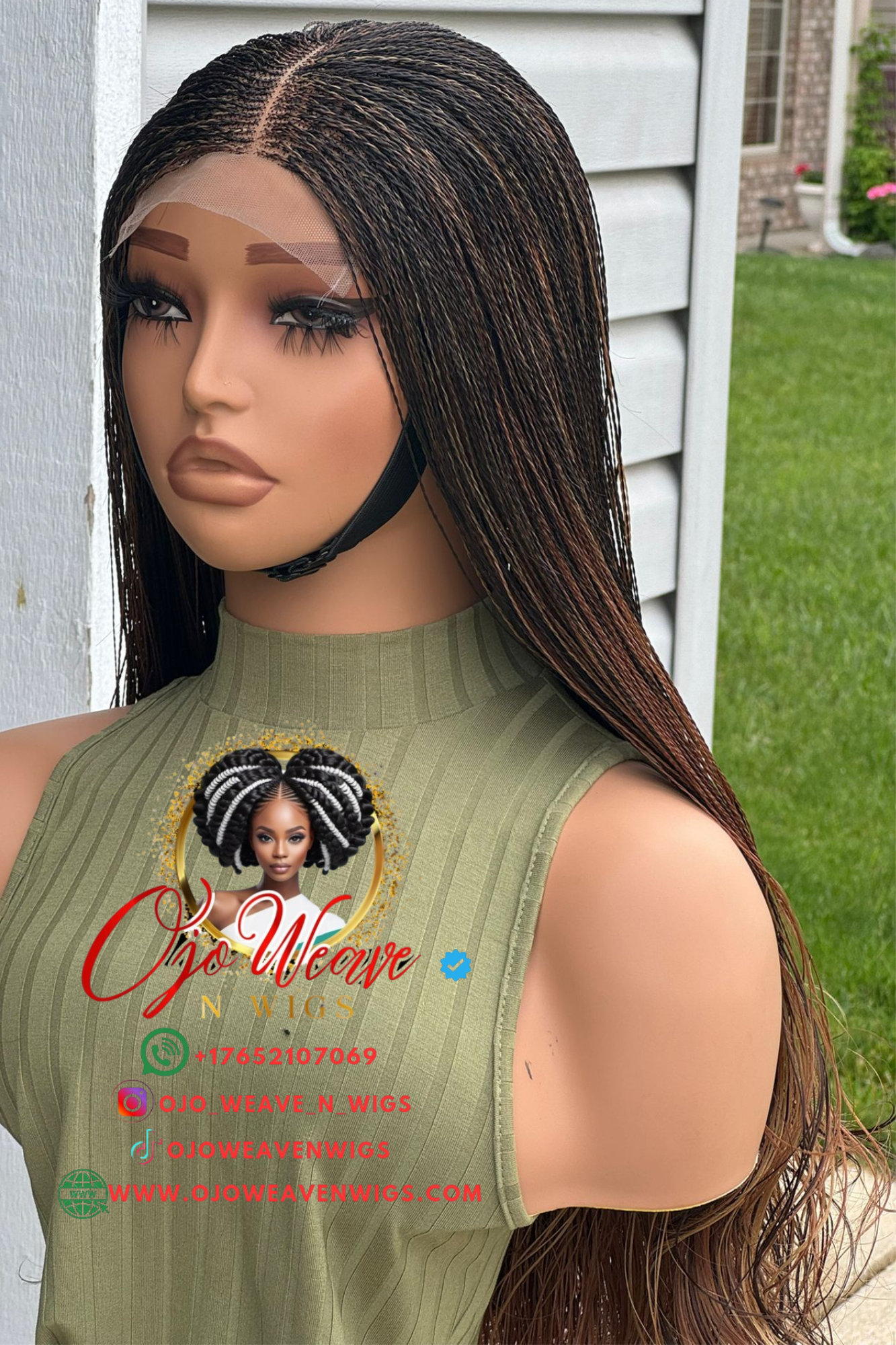 Amena with Micro Braid Color 33/30 Made to Order