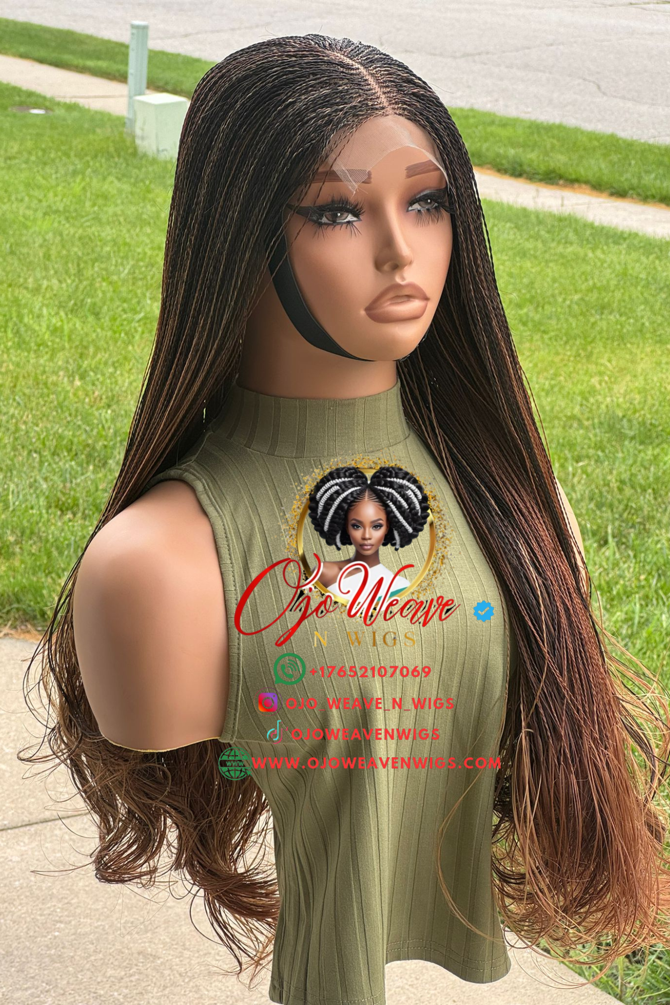 Amena with Micro Braid Color 33/30 Made to Order
