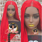 Bianca Red Closure Glueless Wig 30 Inch Made to Order