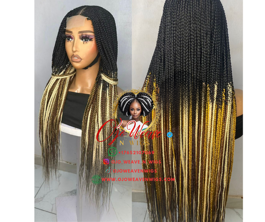 Bianca Unit Cornrow Closure Glueless Wig Made to Order