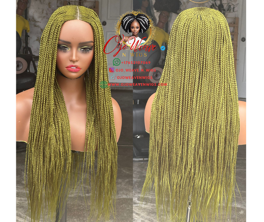 Bianca Unit Wig Army Green Made to Order