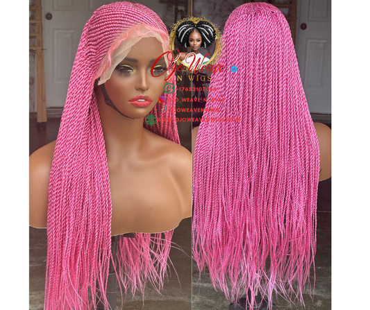 Shilo Unit Pink Frontal Wig Ready to Ship