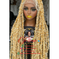 Tiffany Unit Full lace wig 28/30 inch Blonde Butterfly loc Made to Order