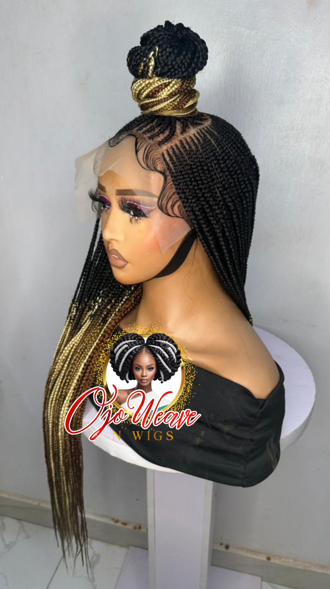 Ewa Unit 13x6 Braided Top Ponytail Wig Ready to Ship